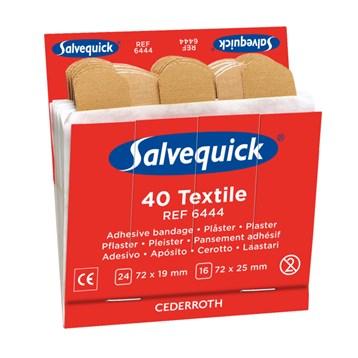 Salvequick plaster refill tekstil 6 pakker a 40