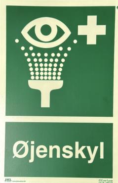 Skilt Øjenskyl Plast A4 Efterlysende