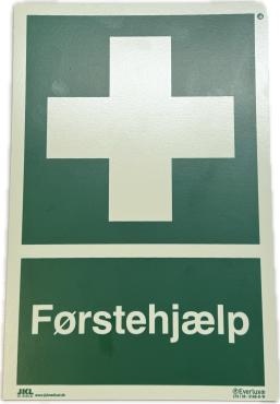 Førstehjælp Skilt Plast A4 Efterlysende