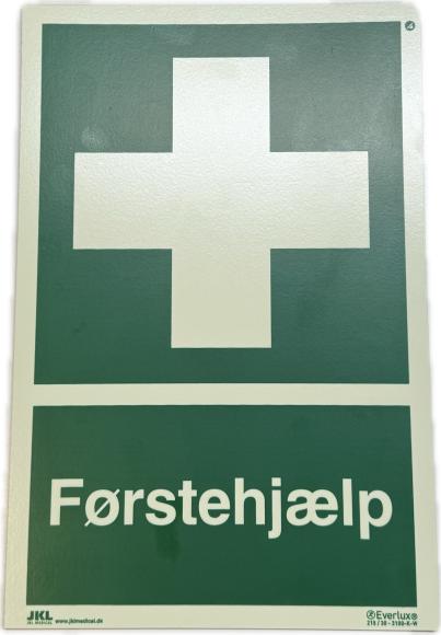 Førstehjælp Skilt Plast A4 Efterlysende