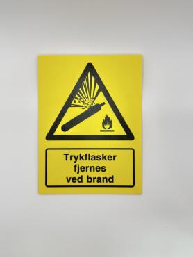 Trykflasker Skilt Plast A5 