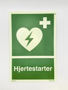 AED Skilt Plast A4 Efterlysende
