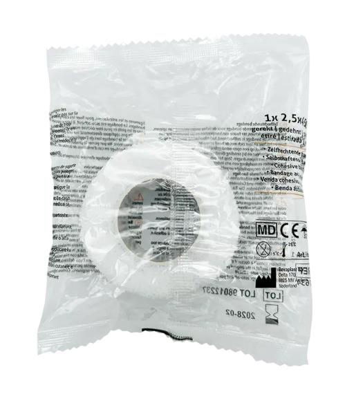 Limfri Plaster Hvid 2,5cm x 4,5m Enkeltpakket 