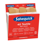 Salvequick plaster refill tekstil 6 pakker a 40